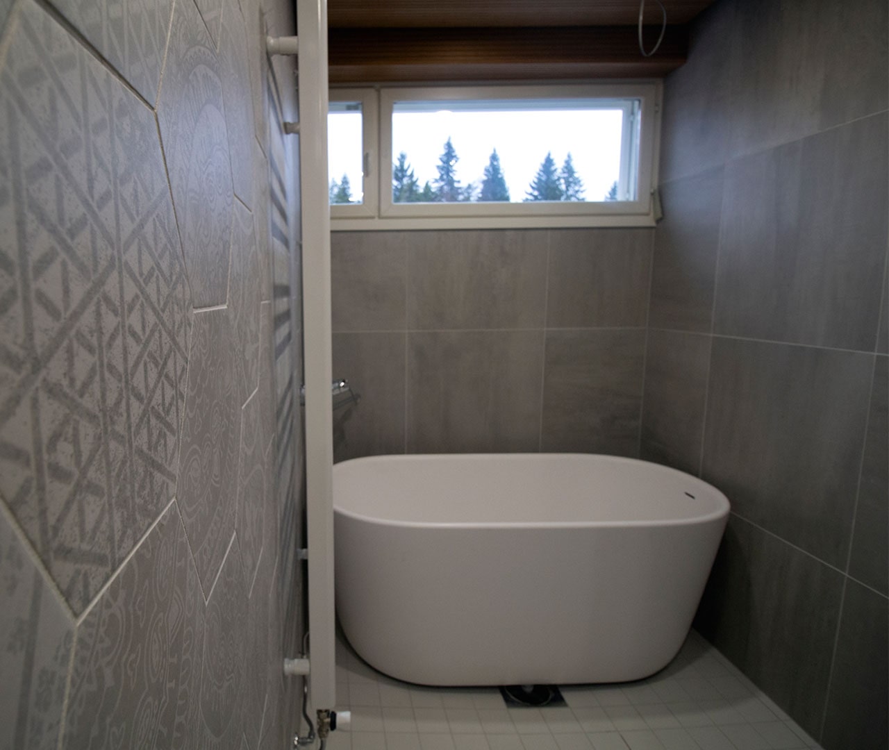 Pieneenkin tilaan sopii kylpyamme.